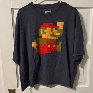 Nintendo Super Mario Dark Gray Vintage T-Shirt